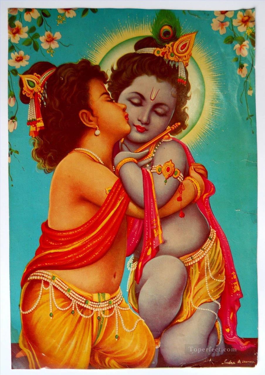 Radha Krishna 43 Hinduism Oil Paintings